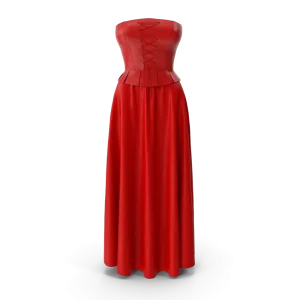 Corset Leather With Skirt Corset Leather With Skirt