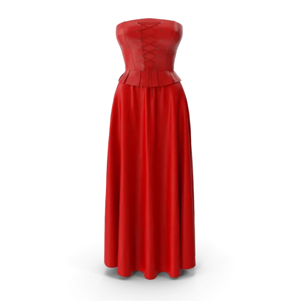 Corset Leather With Skirt