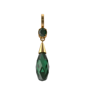 Green Crystal Earring Green Crystal Earring