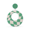 Green Oval Earring