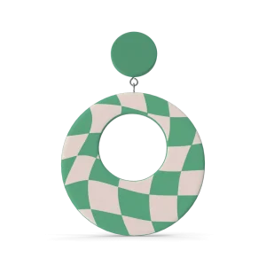 Green Oval Earring