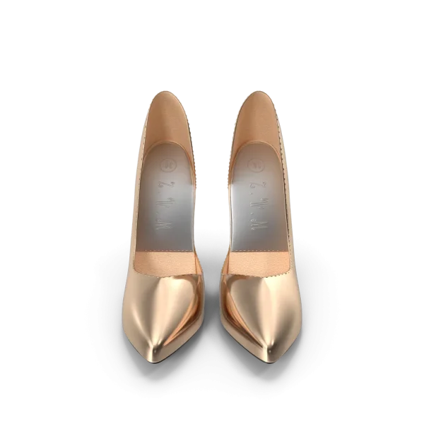 Golden Shoes Woman Golden Shoes Woman