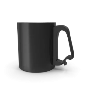 Black Aluminium Cup