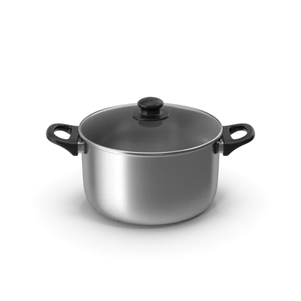 Silver Pot With Glass Cap Silver Pot With Glass Cap