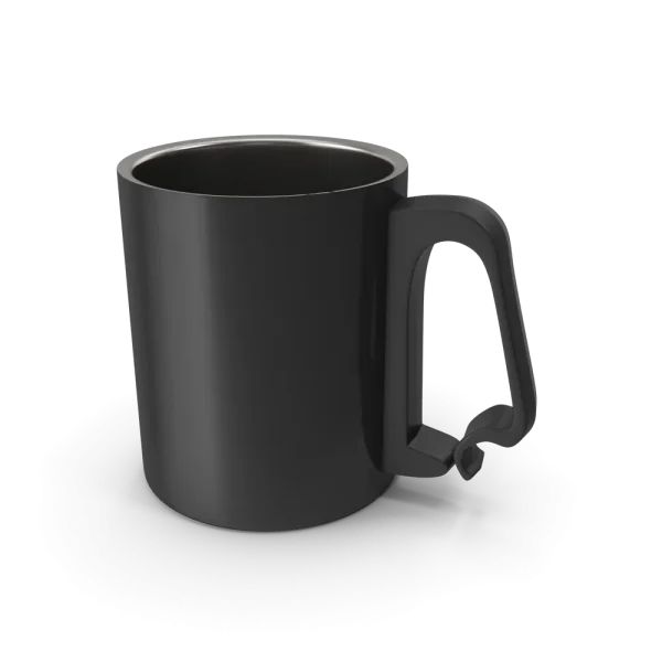 Black Aluminium Cup Black Aluminium Cup