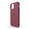 iPhone 12 Silicone Case with MagSafe Plum iPhone 12 Silicone Case with MagSafe Plum