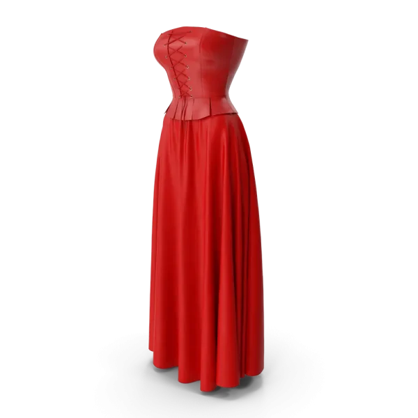 Corset Leather With Skirt
