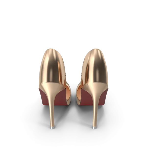 Golden Shoes Woman Golden Shoes Woman