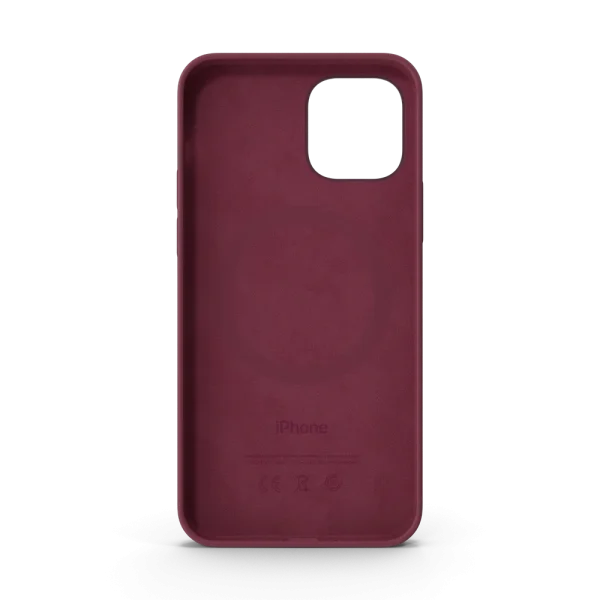 iPhone 12 Silicone Case with MagSafe Plum iPhone 12 Silicone Case with MagSafe Plum
