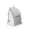White Faux Leather Backpack
