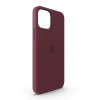 iPhone 12 Silicone Case with MagSafe Plum iPhone 12 Silicone Case with MagSafe Plum