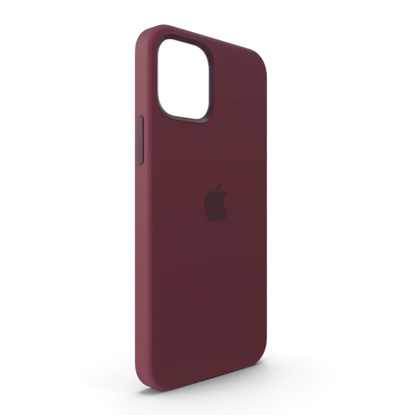 iPhone 12 Silicone Case with MagSafe Plum iPhone 12 Silicone Case with MagSafe Plum