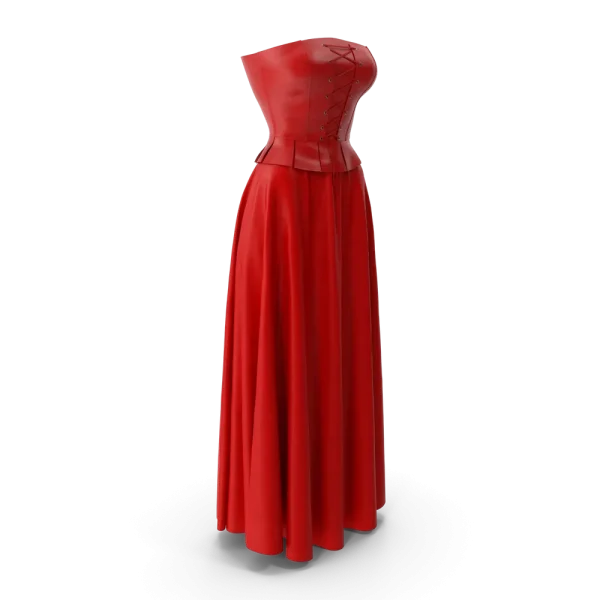 Corset Leather With Skirt